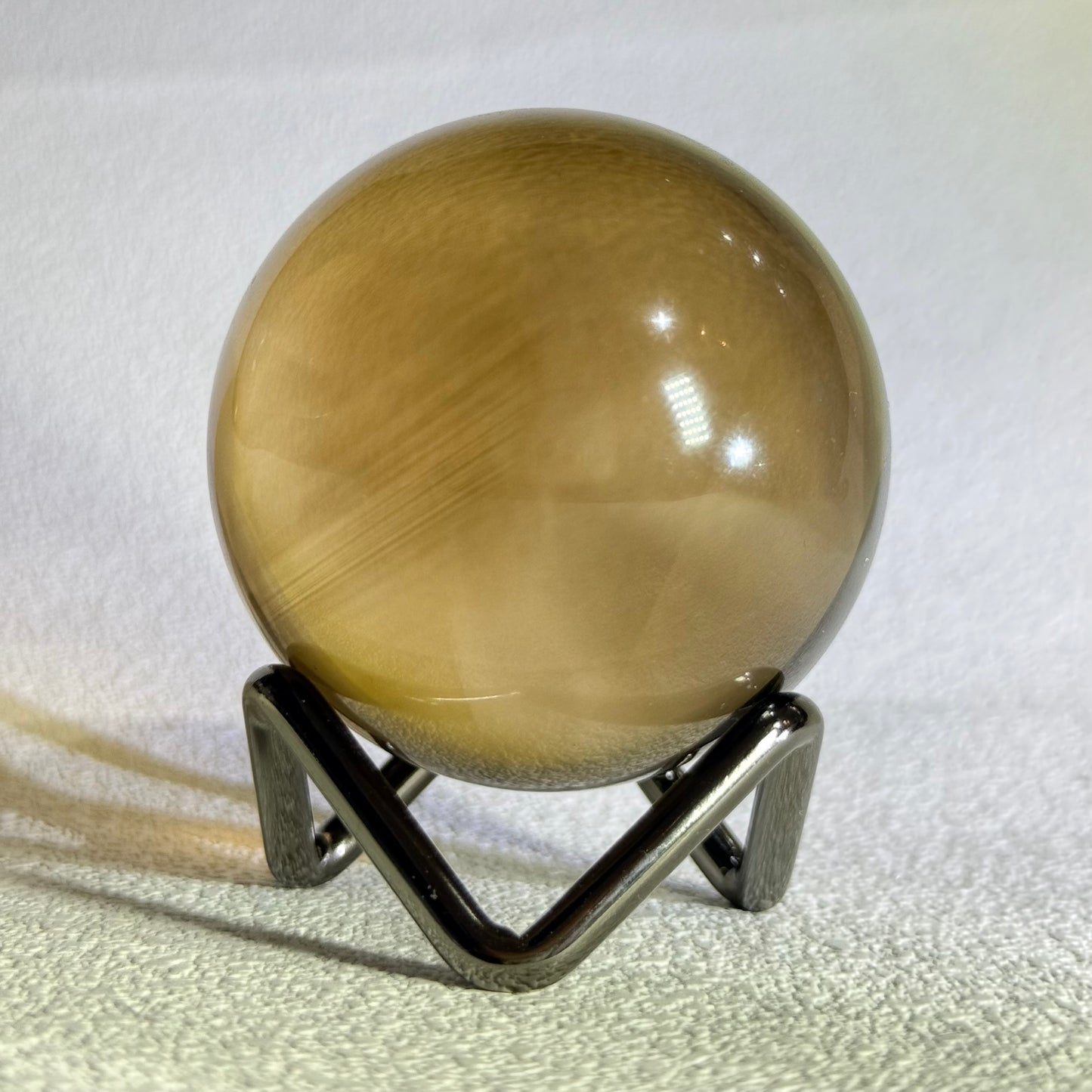 全透體黃水晶球帶隱山 - 5cm|天然黃水晶球|Citrine Sphere|招財聚富・提升自信・穩定能量