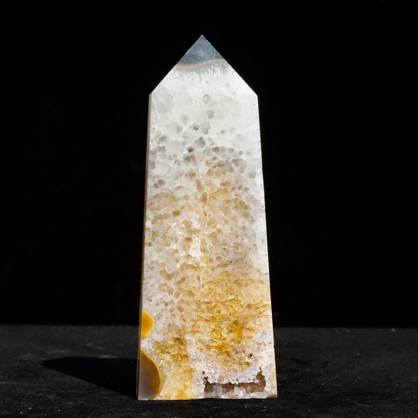 Agate crystal column
