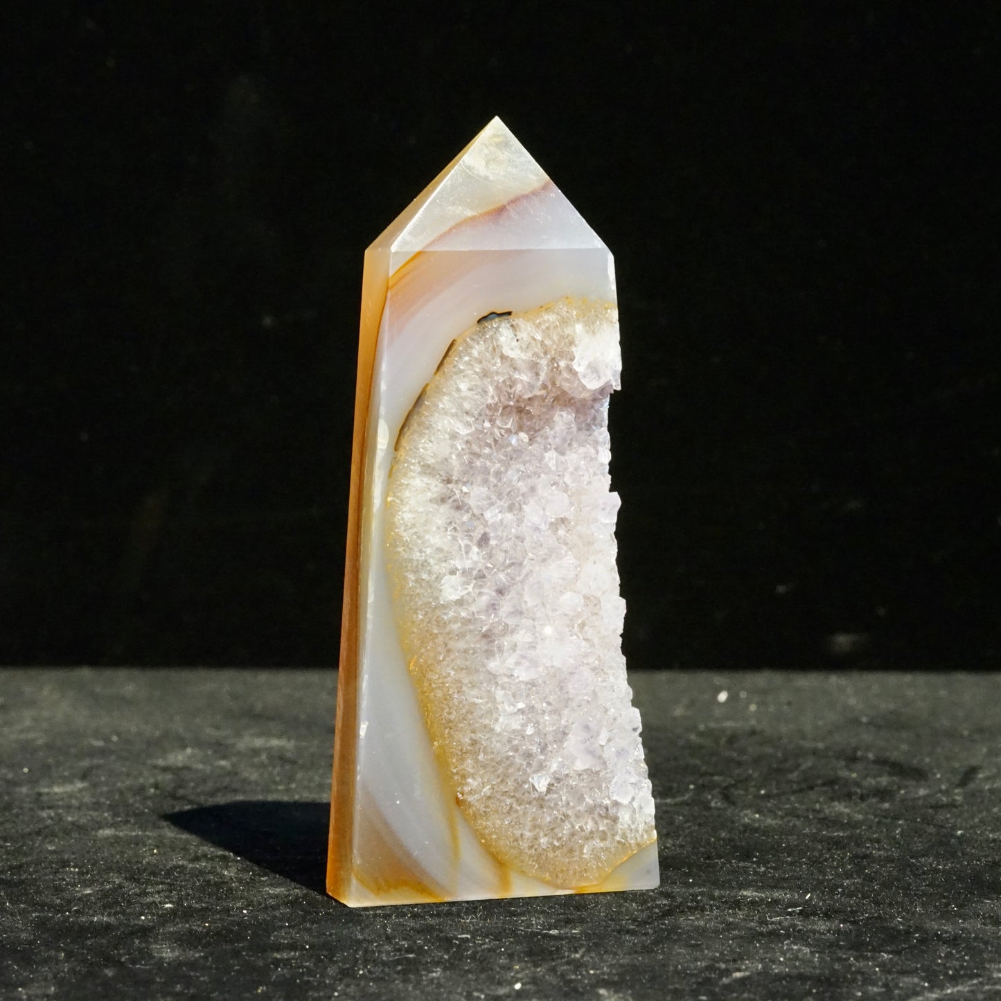 Agate crystal column