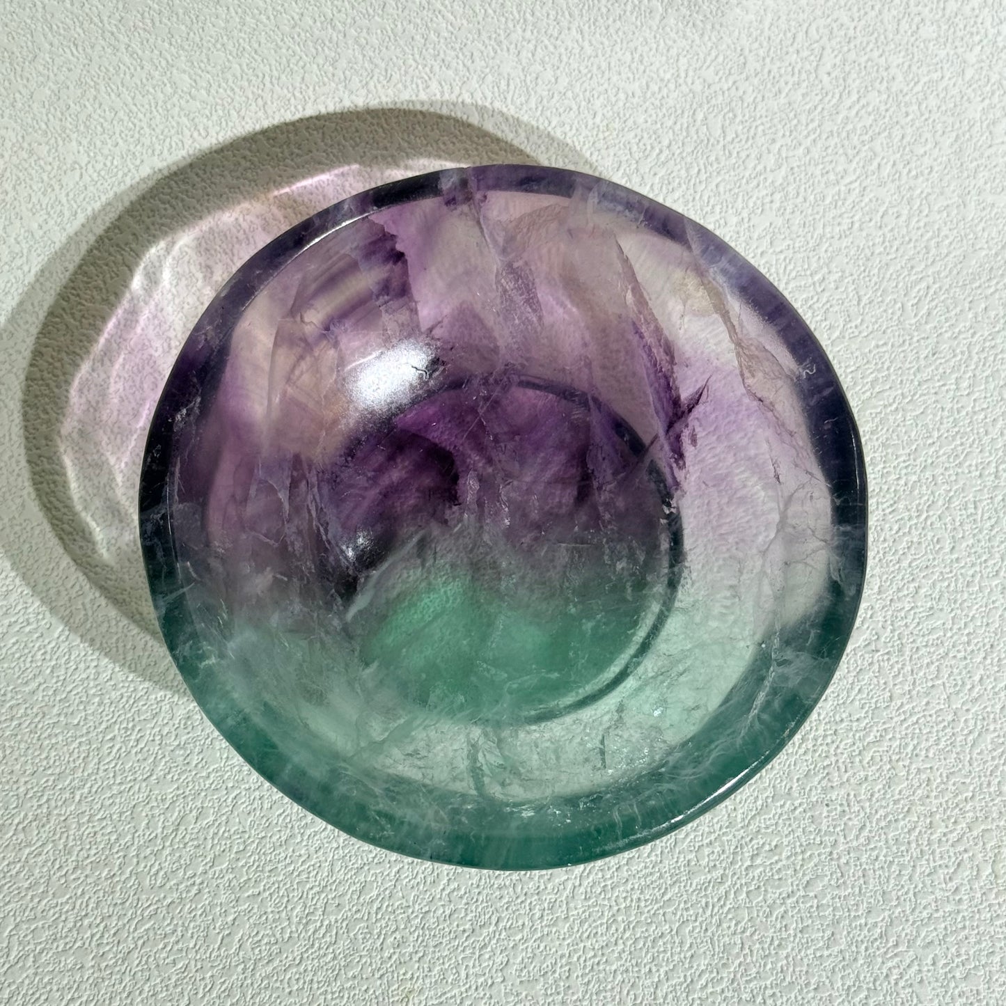 螢石碗-B款|天然水晶消磁碗|Fluorite Bowl|淨化水晶・清理負能量・提升專注與清晰思緒
