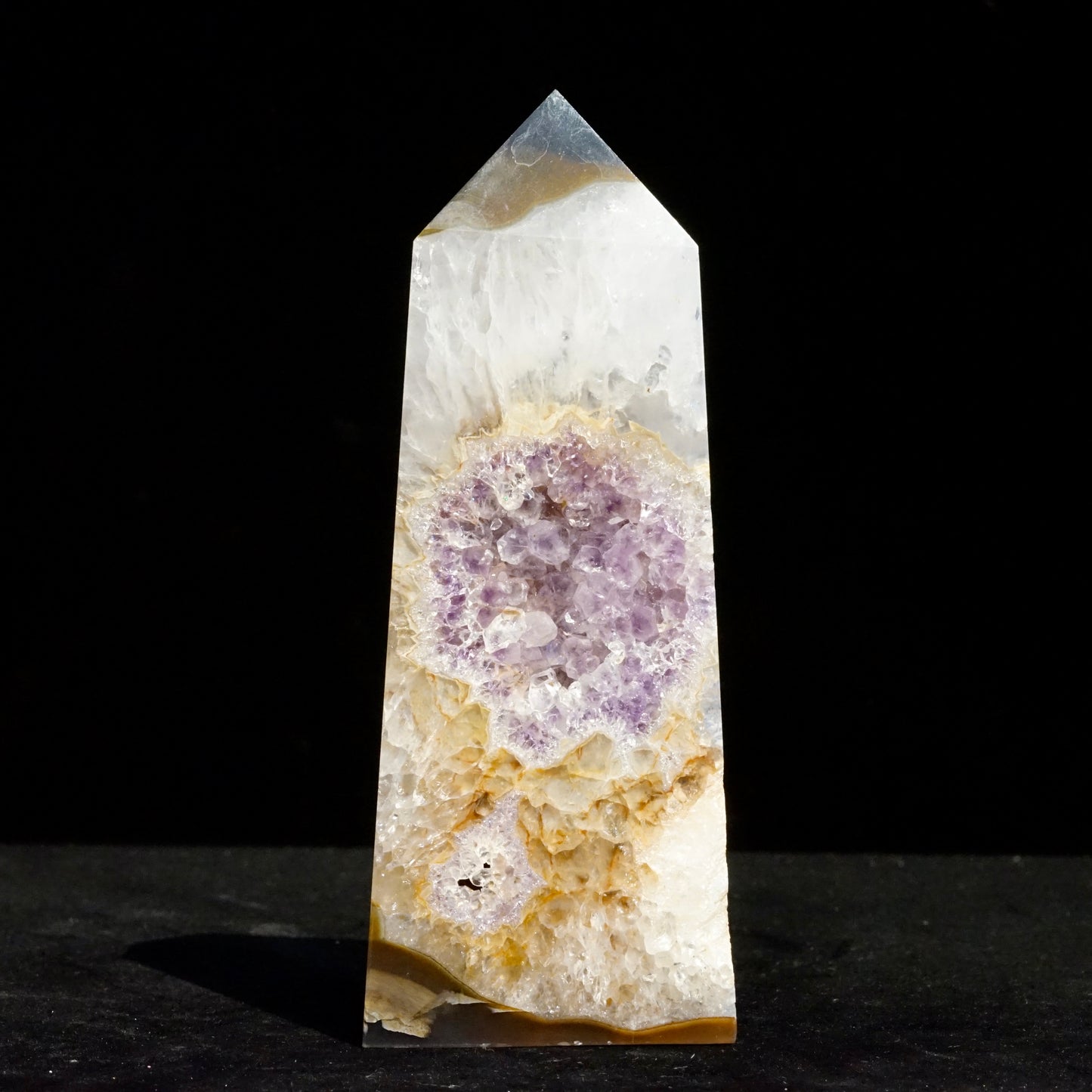 Agate crystal column