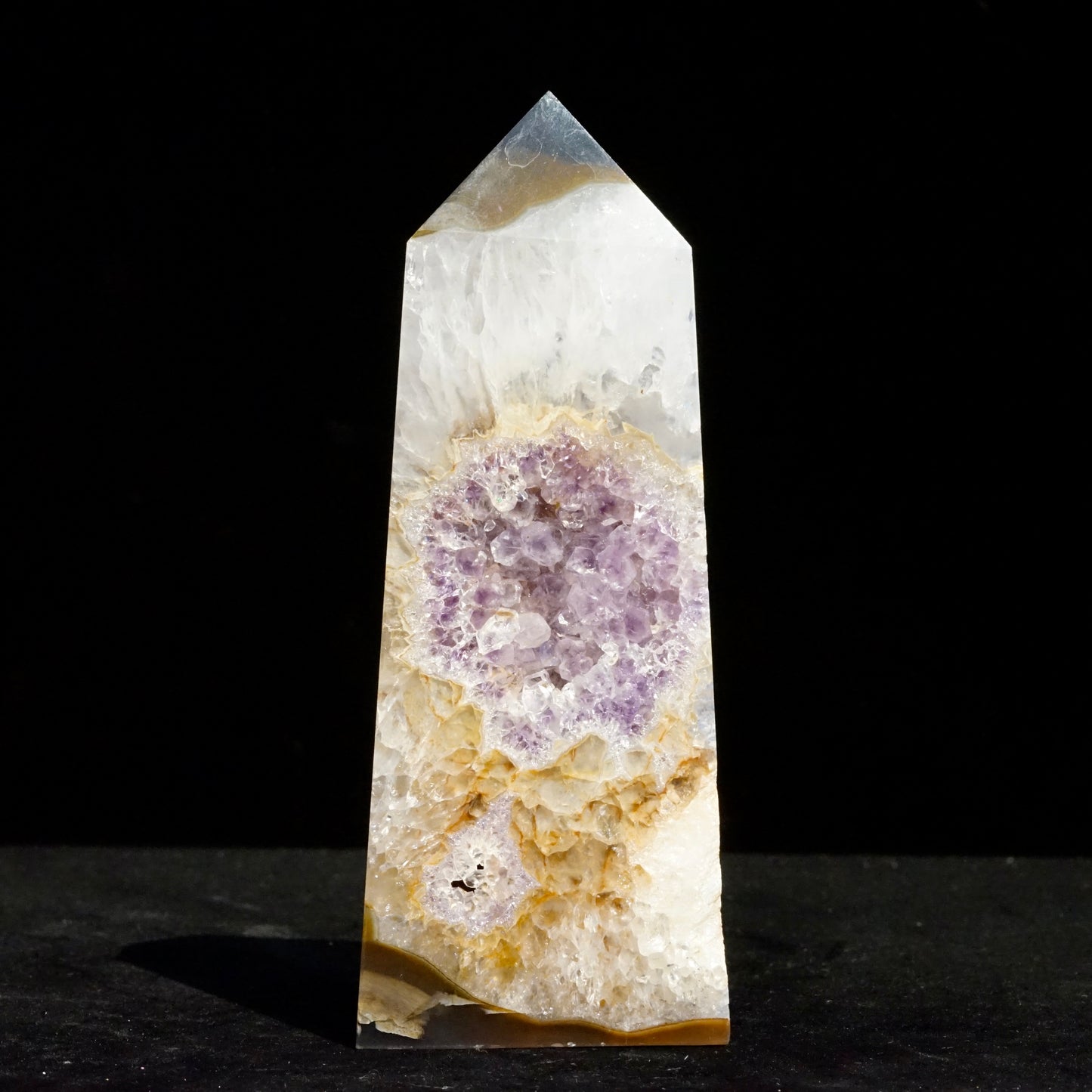 Agate crystal column