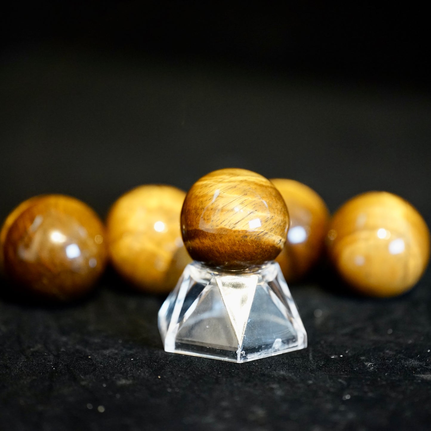 Yellow Tiger Eye Stone Ball