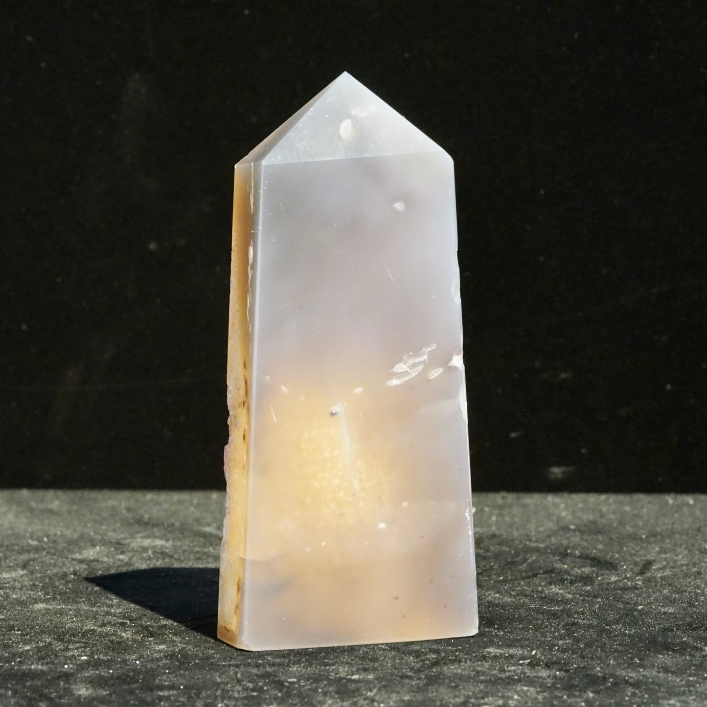 Agate crystal column