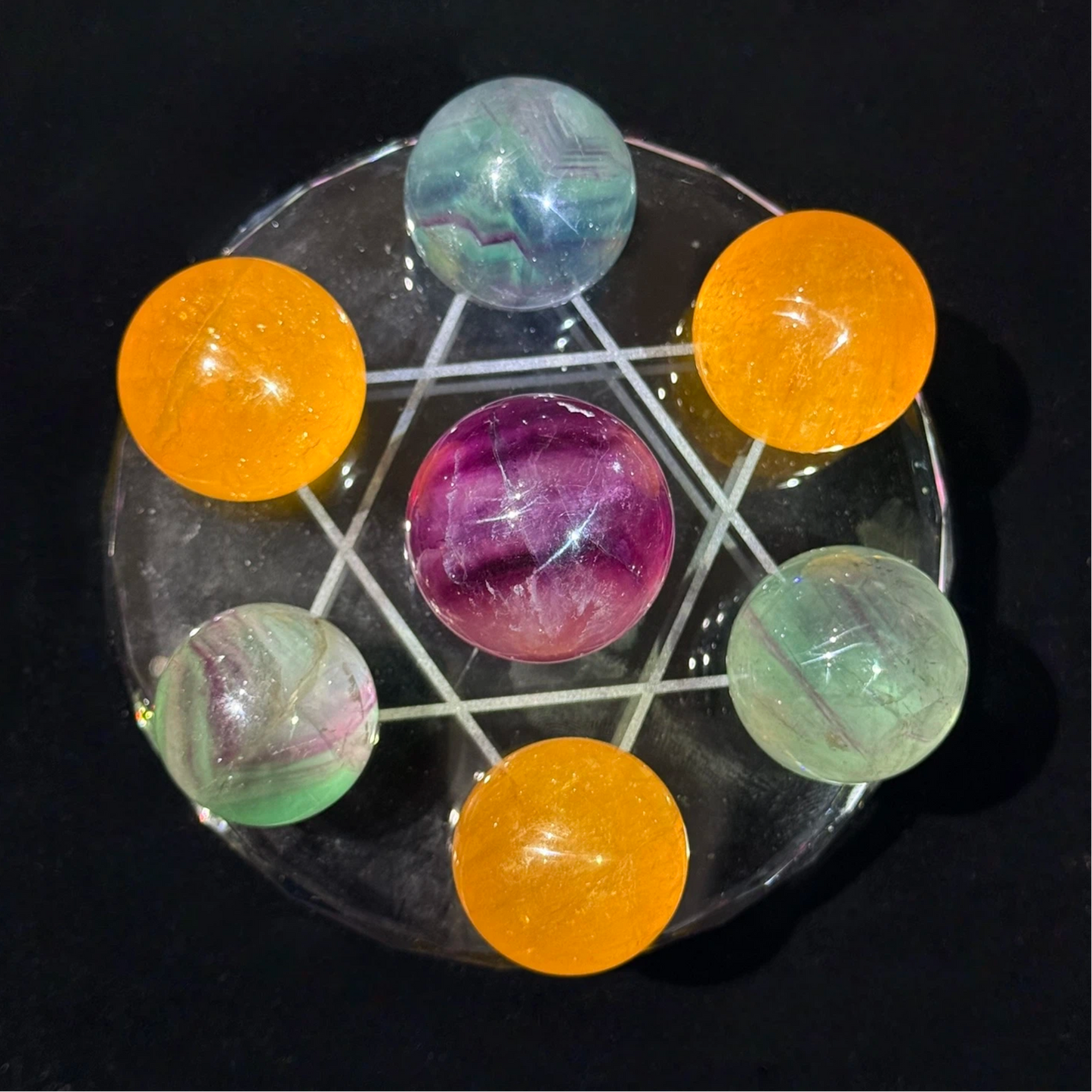 Fluorite sphere