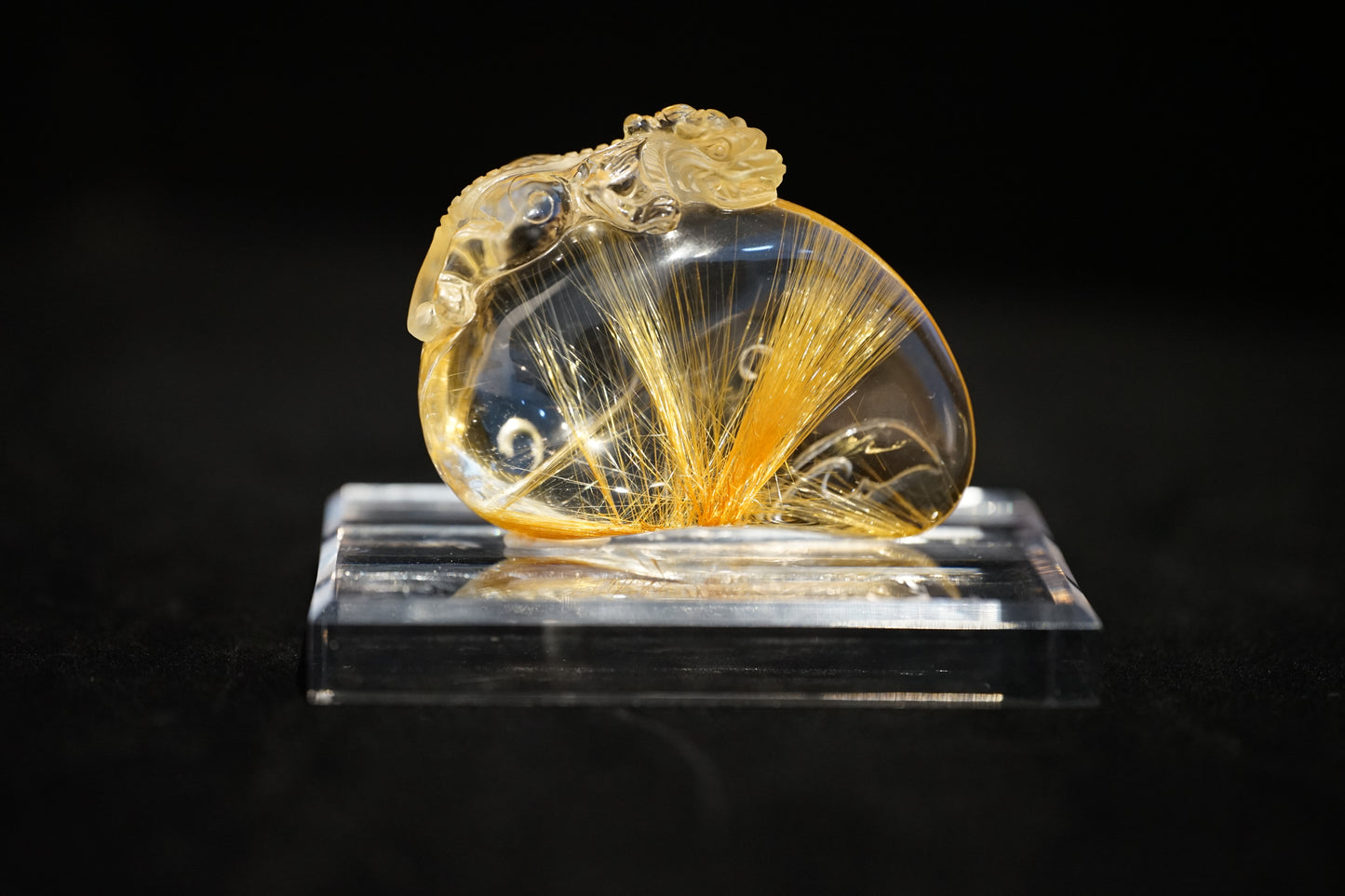 Golden hair crystal Pixiu
