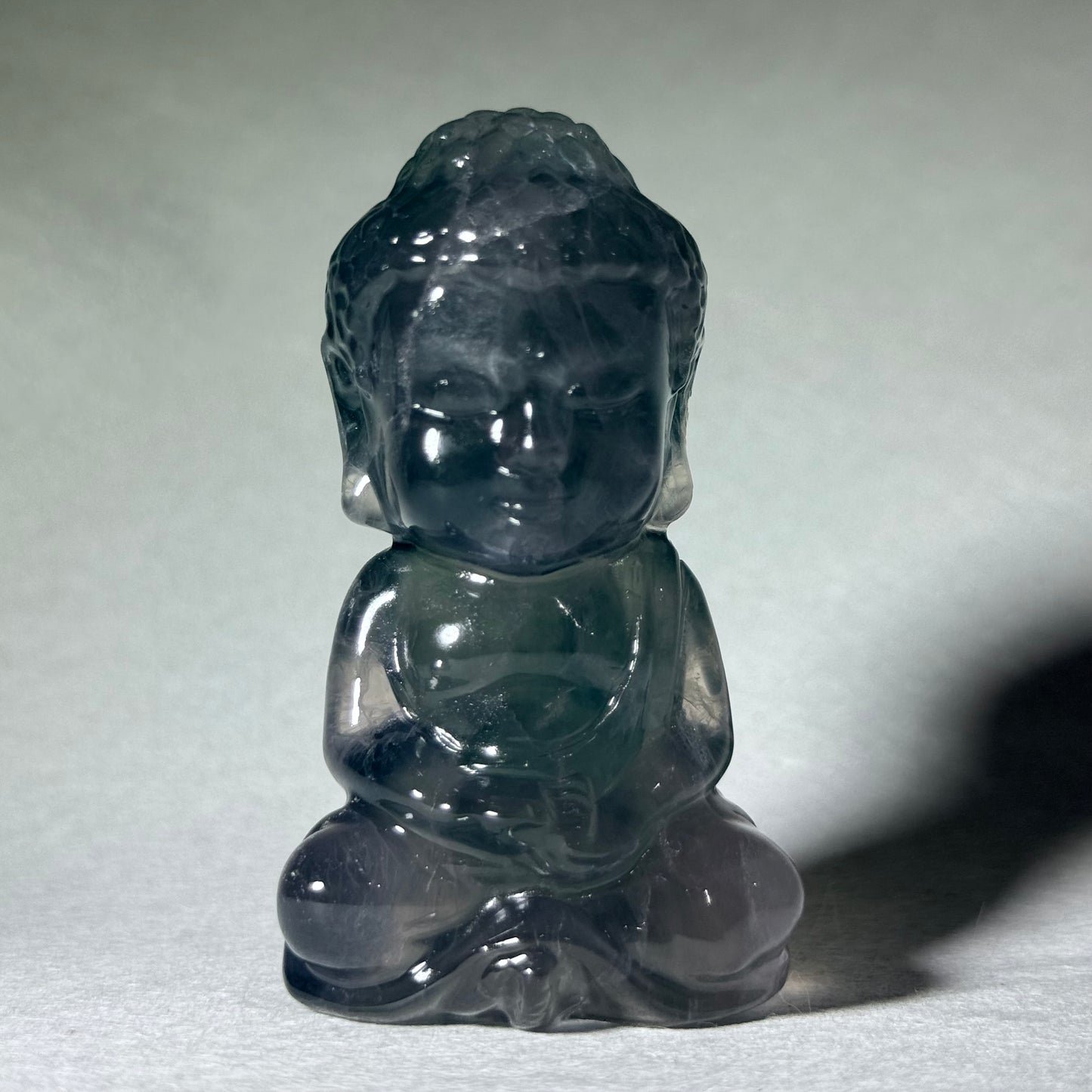 螢石手工雕刻佛像