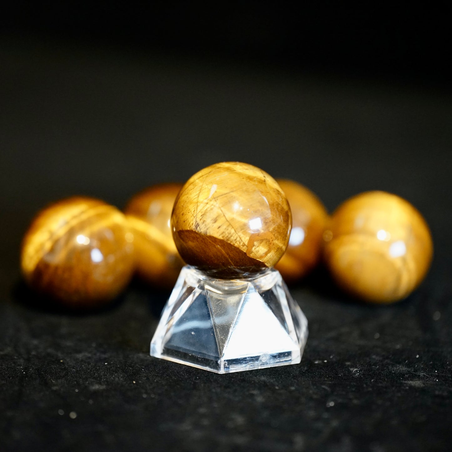 Yellow Tiger Eye Stone Ball