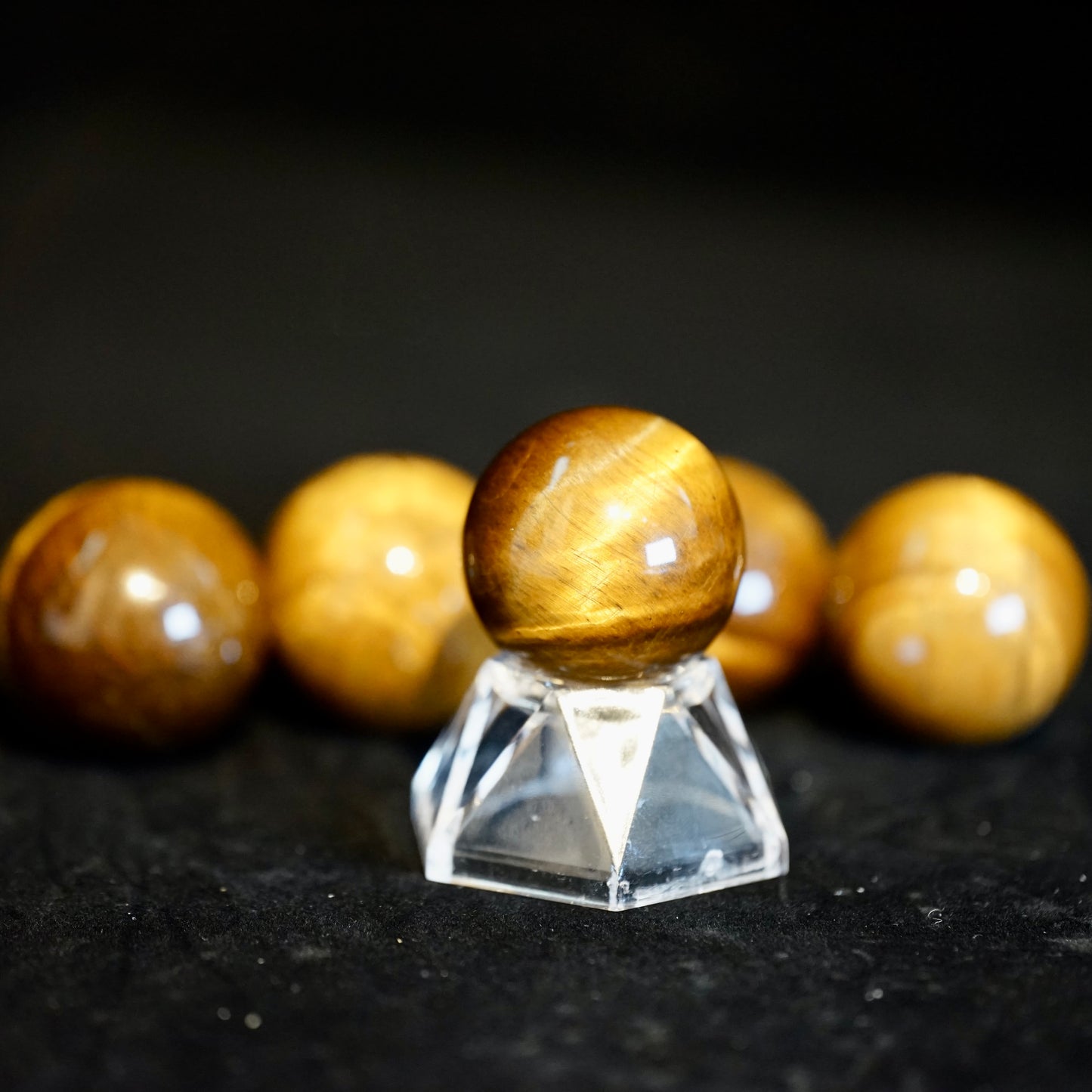 Yellow Tiger Eye Stone Ball