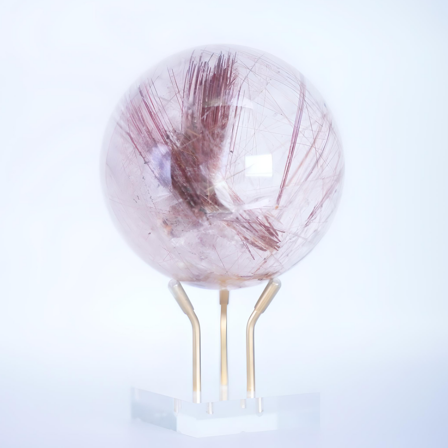 Bronze Rutilated Quartz Crystal Ball