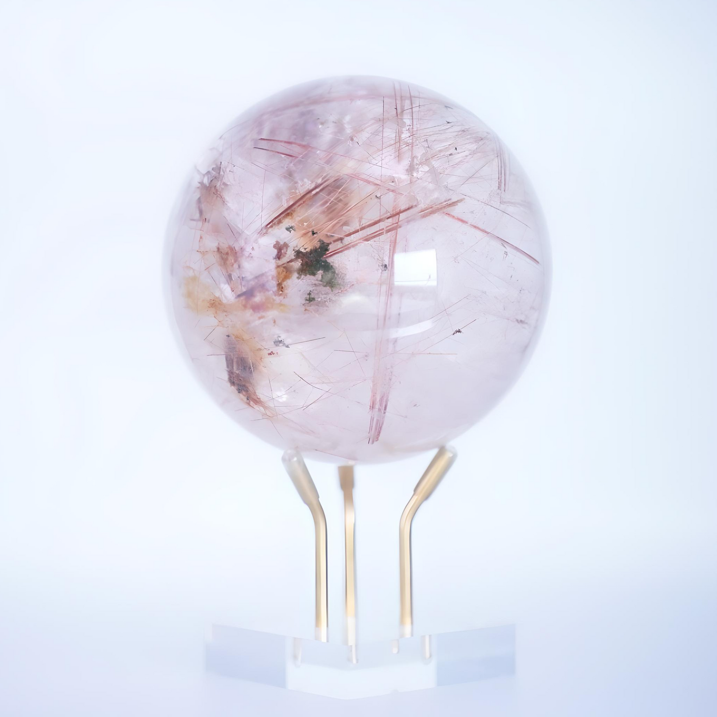Bronze Rutilated Quartz Crystal Ball