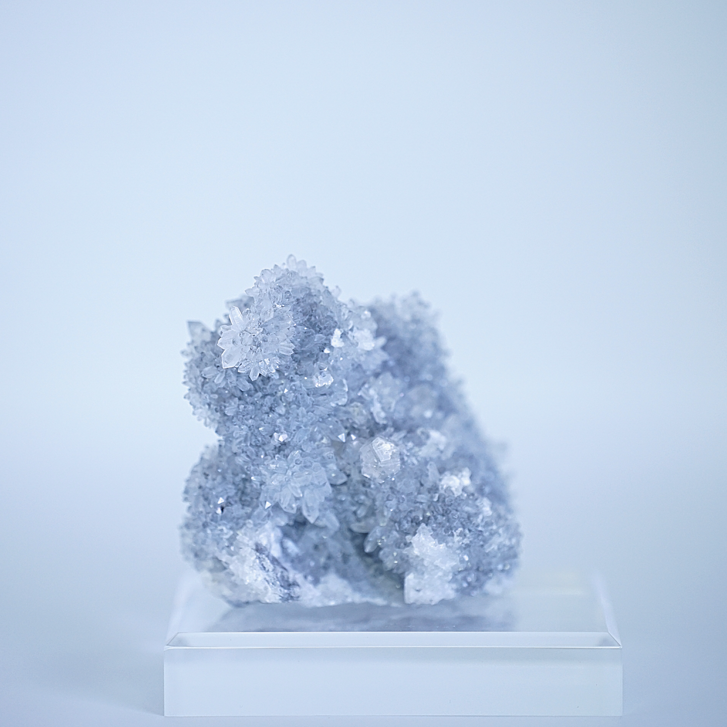 Calcite Cluster with Quartz