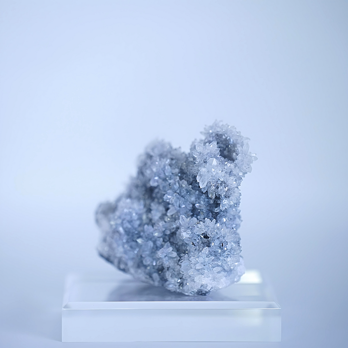 Calcite Cluster with Quartz