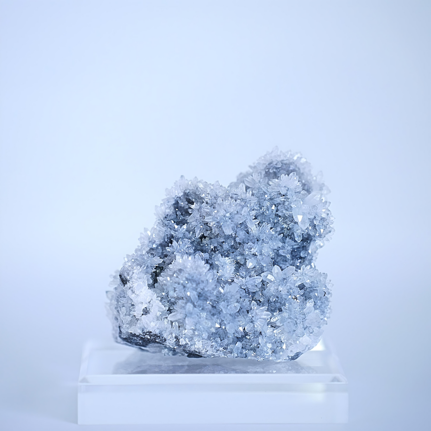 Calcite Cluster with Quartz