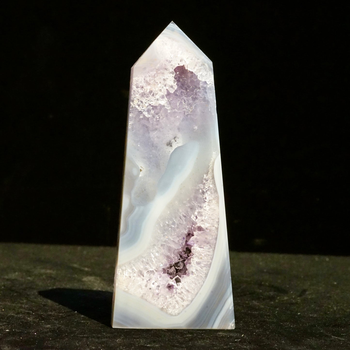 Agate crystal column