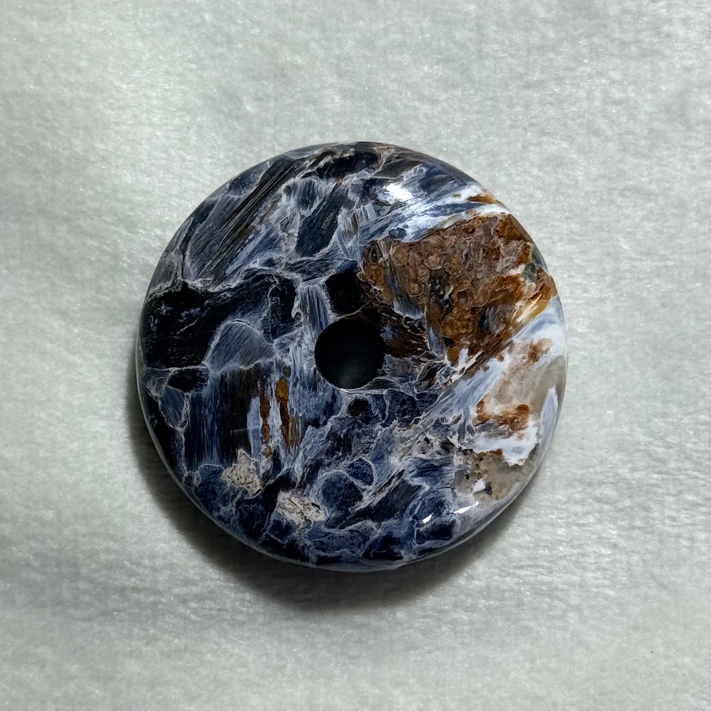 高品彼德石平安扣|天然水晶平安扣|Pietersite Donut Amulet|勇氣決斷・出入平安・能量守護