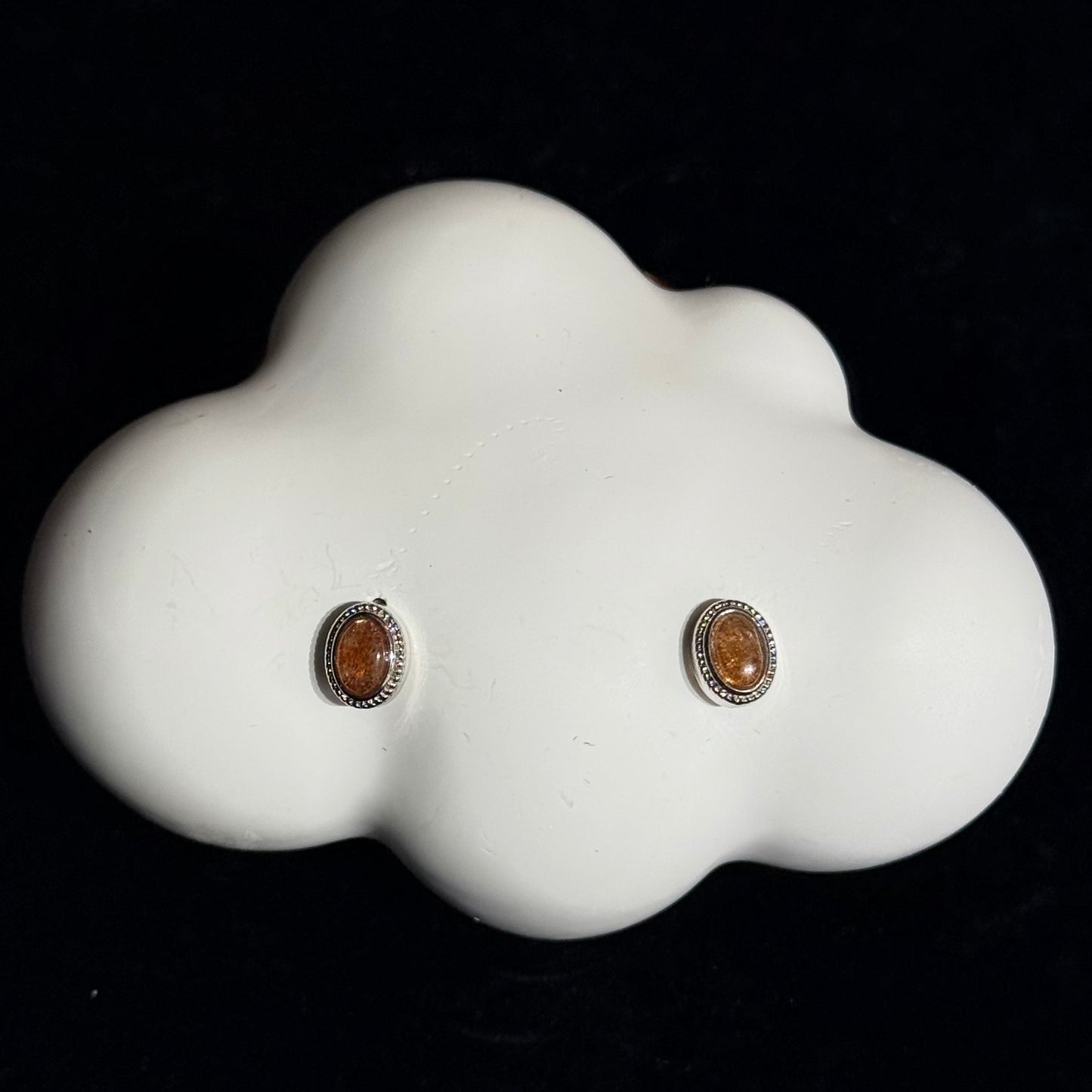 Golden Sun Bounded Earrings - Sterling Silver Hypoallergenic Ear Studs