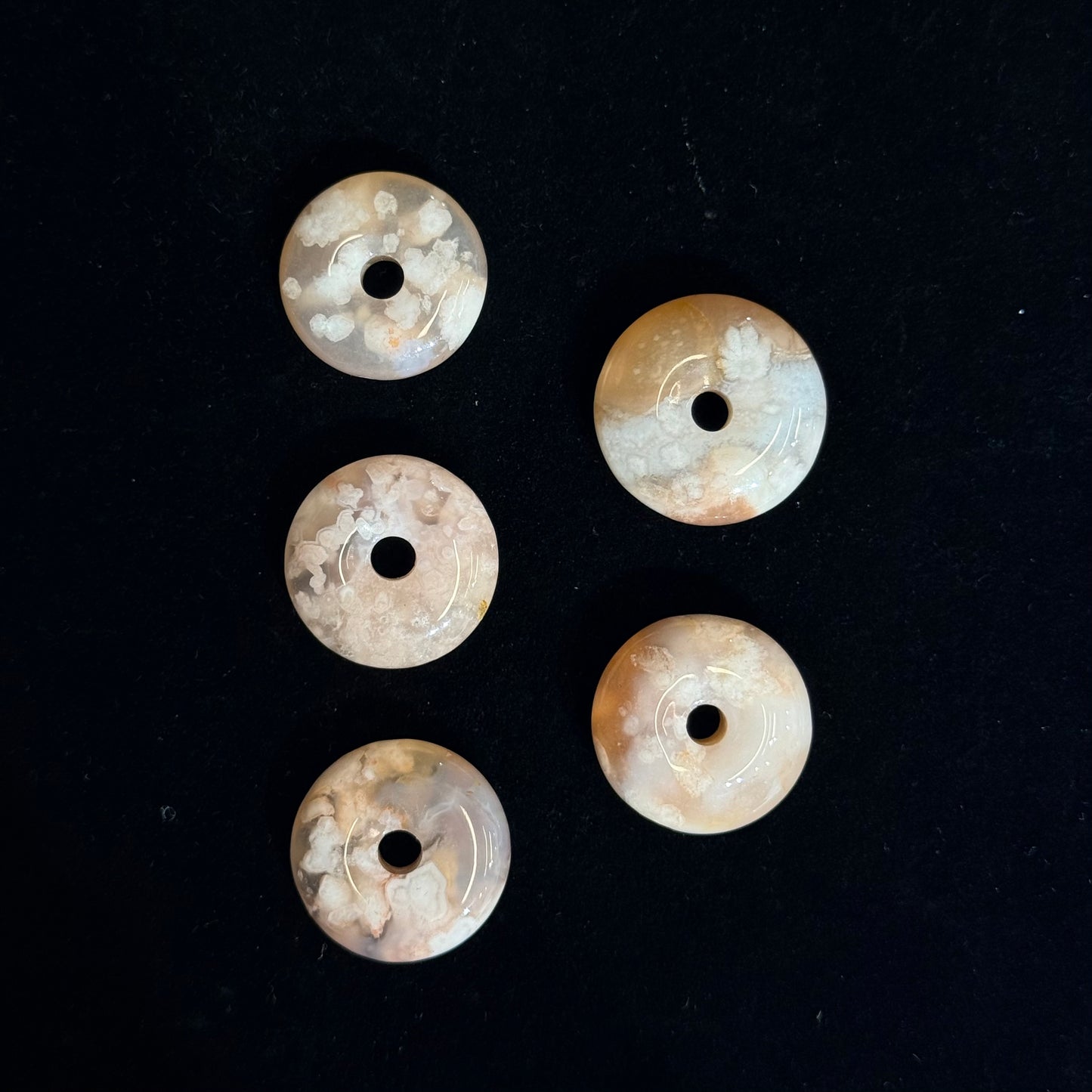 櫻花瑪瑙平安扣