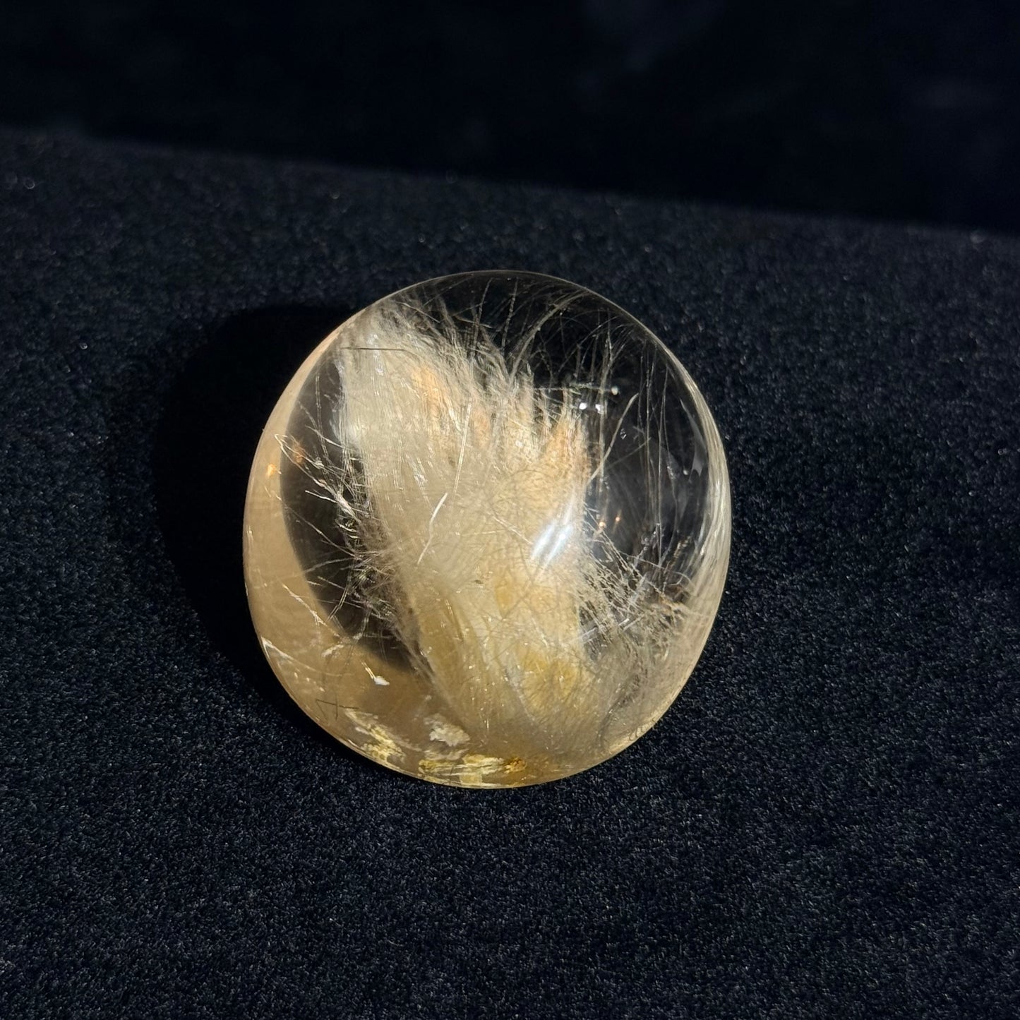 Rutilated Quartz Pendant (Rabbit Hair)