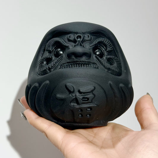 黑曜達摩擺件 (9cm)