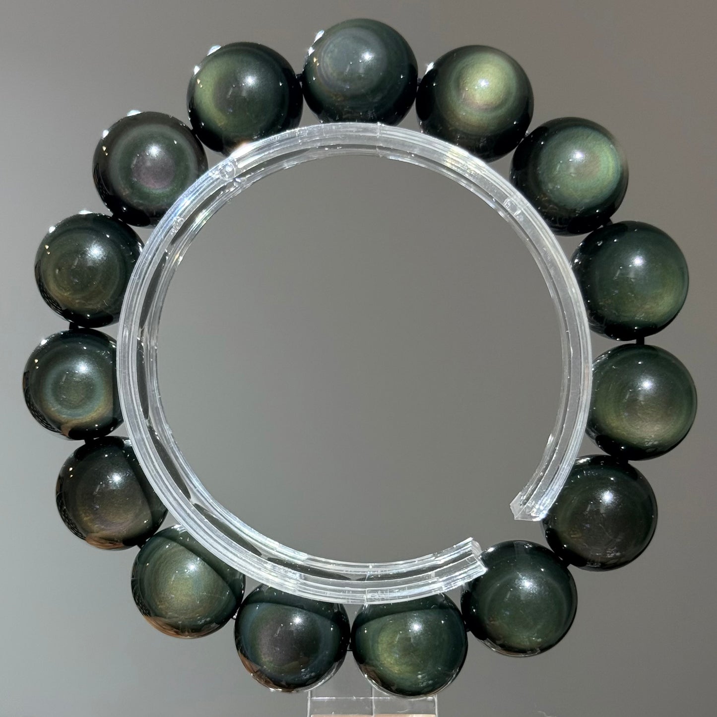 Colorful dappled stone bracelet