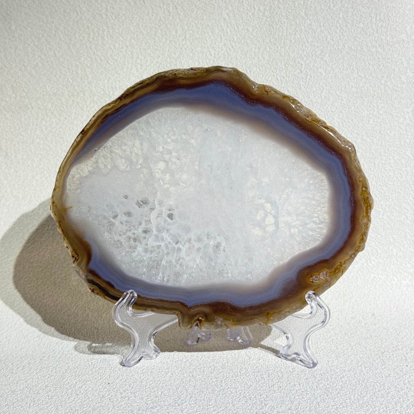 巴西晶花瑪瑙片|天然晶花瑪瑙切片|Crystal Flower Agate Slab|辟邪穩定・情緒平衡・增強自信・淨化能量