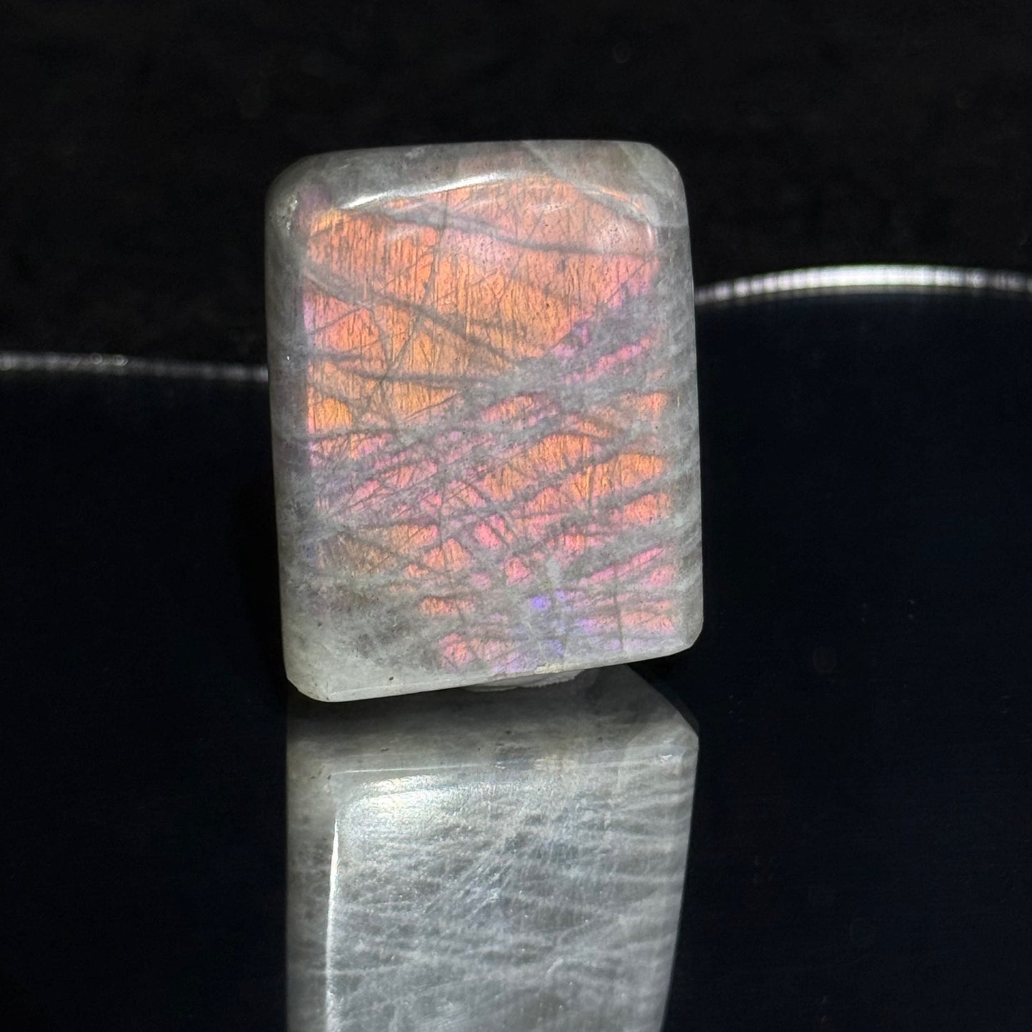 Rare colored labradorite