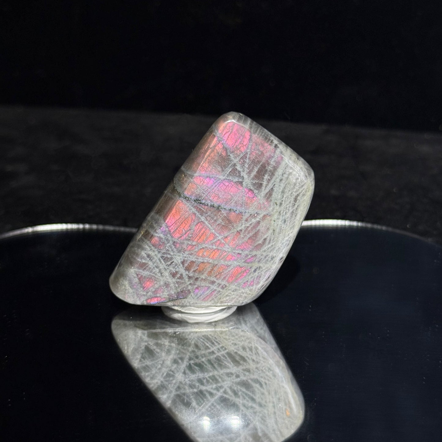 Rare colored labradorite