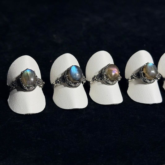 Labradorite ring