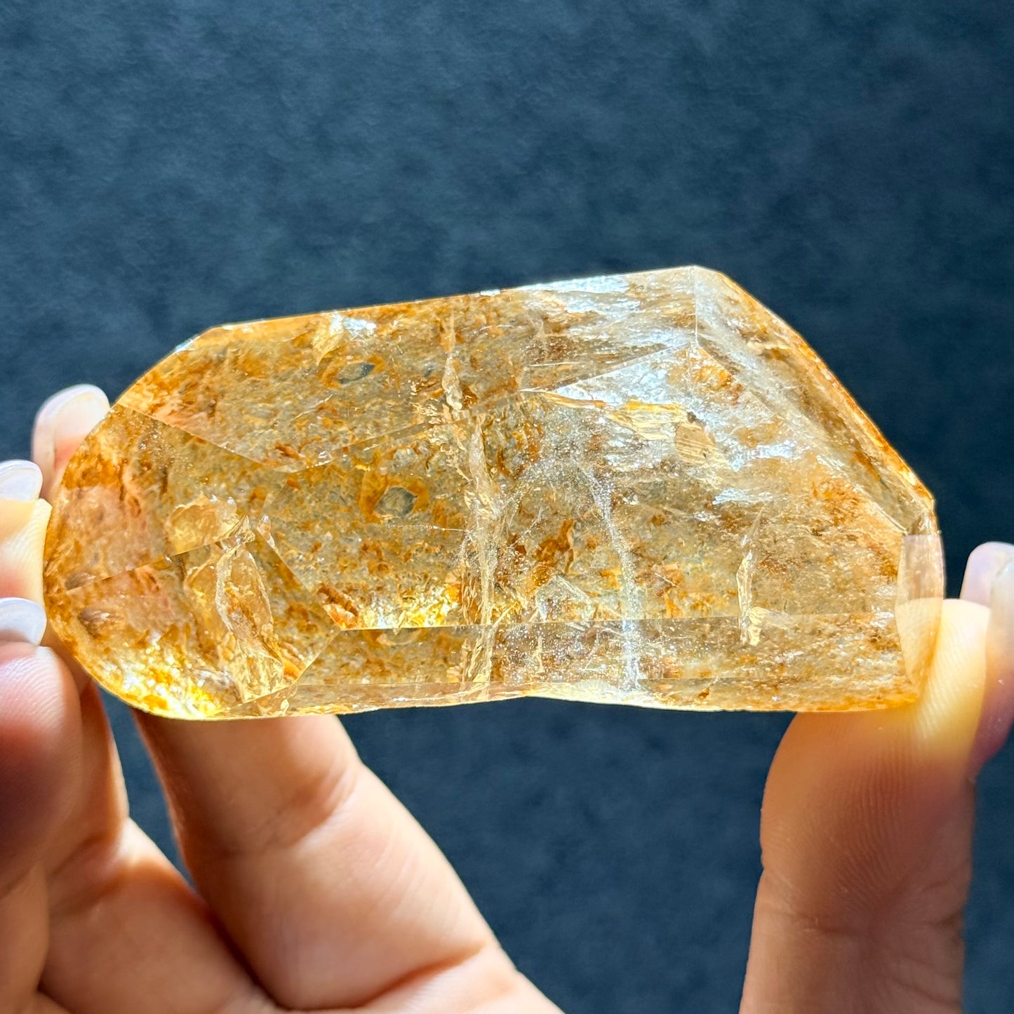 黃膠花隨形擺件｜天然水晶擺件｜Yellow Agate Flower Freeform｜陽光能量・招財聚氣・穩定心緒