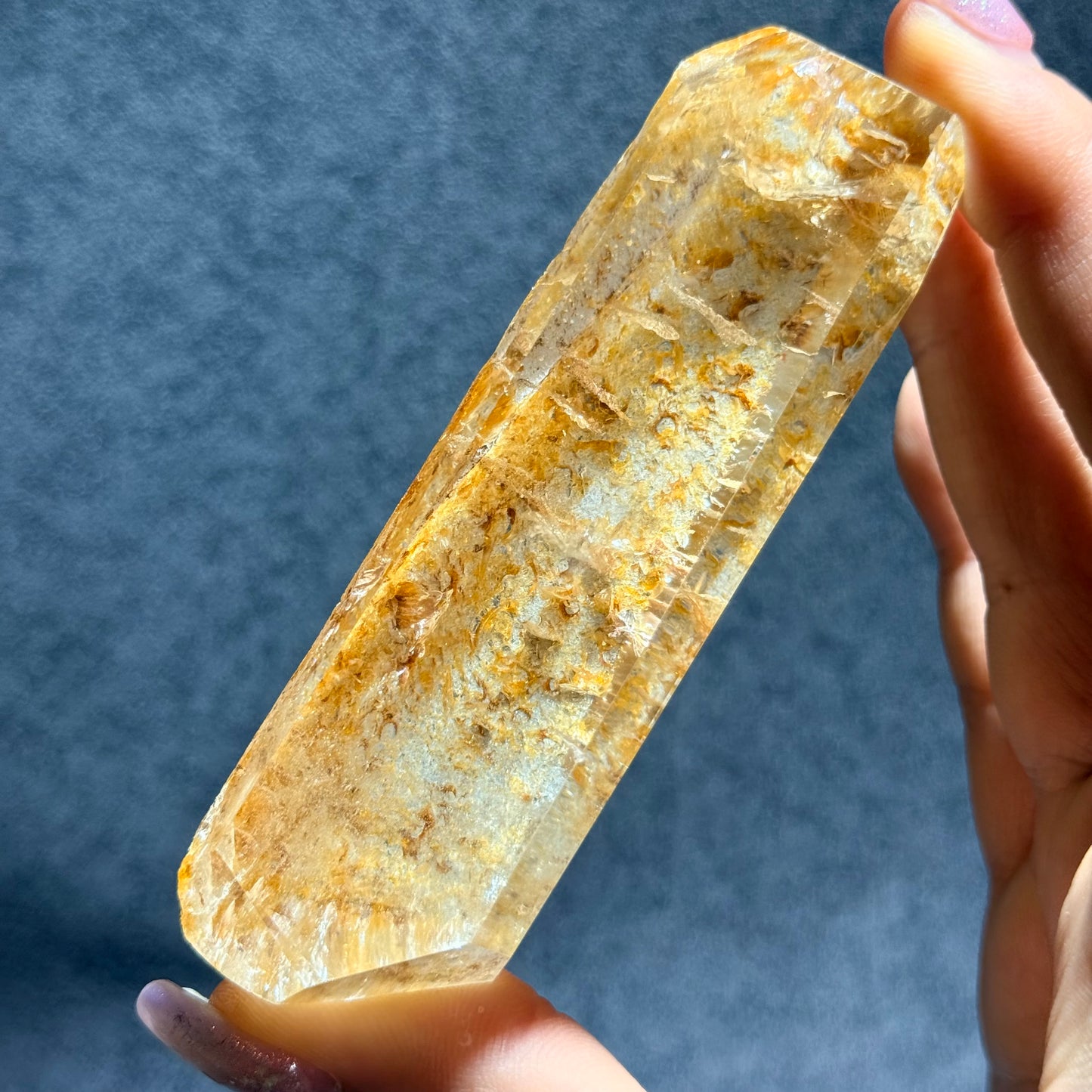 黃膠花隨形擺件｜天然水晶擺件｜Yellow Agate Flower Freeform｜陽光能量・招財聚氣・穩定心緒
