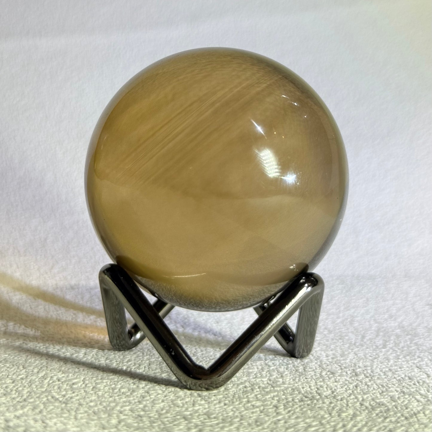全透體黃水晶球帶隱山 - 5cm｜天然黃水晶球｜Citrine Sphere｜招財聚富・提升自信・穩定能量