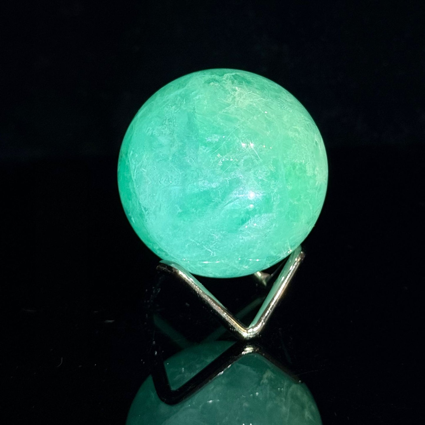 薄荷綠色螢石球