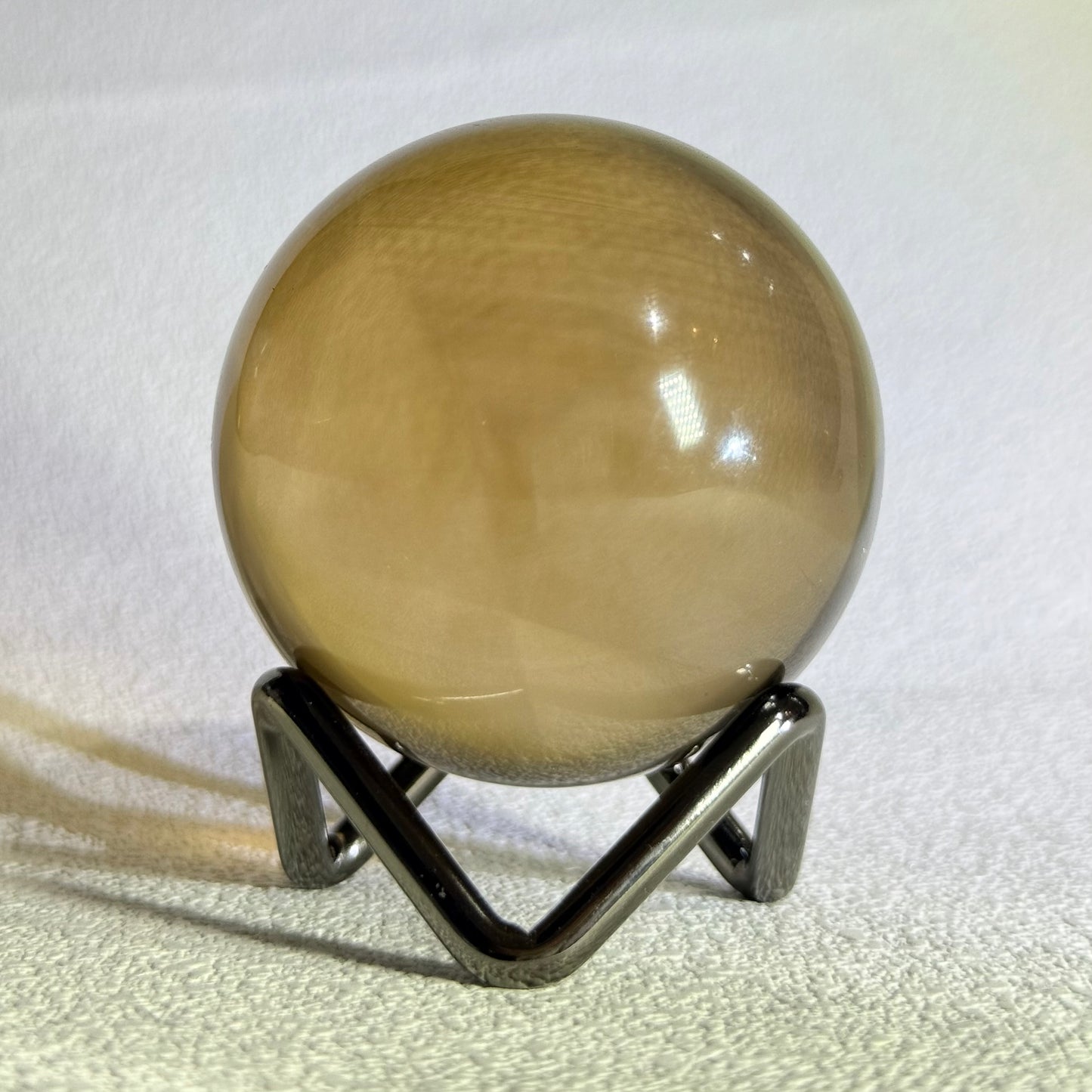 全透體黃水晶球帶隱山 - 5cm｜天然黃水晶球｜Citrine Sphere｜招財聚富・提升自信・穩定能量