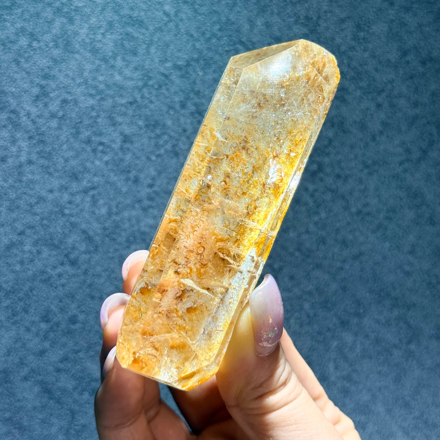 黃膠花隨形擺件｜天然水晶擺件｜Yellow Agate Flower Freeform｜陽光能量・招財聚氣・穩定心緒