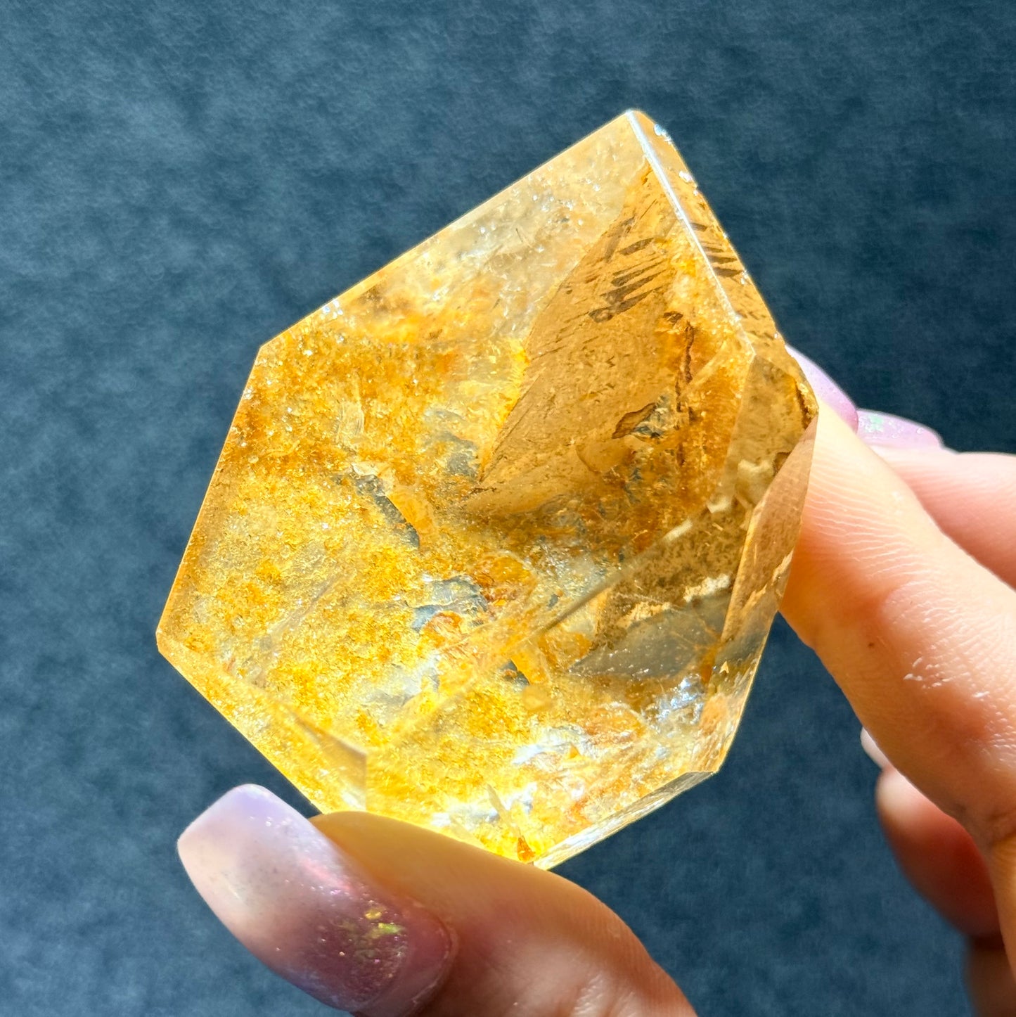 黃膠花隨形擺件｜天然水晶擺件｜Yellow Agate Flower Freeform｜陽光能量・招財聚氣・穩定心緒