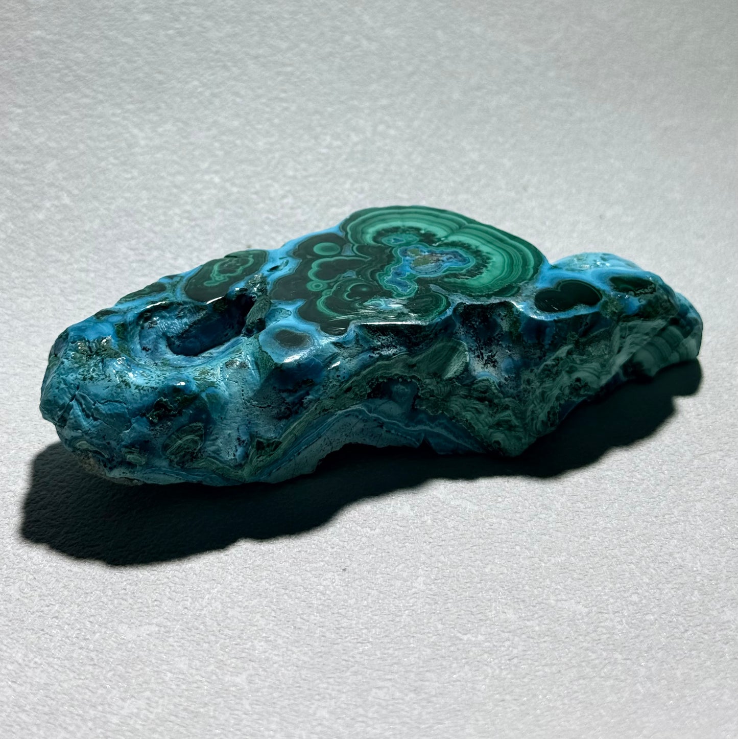 硅孔雀石原石｜天然礦石擺件｜Chrysocolla Raw Stone｜舒緩壓力・穩定情緒・溫柔療癒
