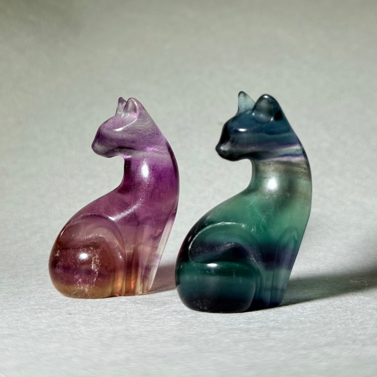 貓貓螢石擺件 3.8cm