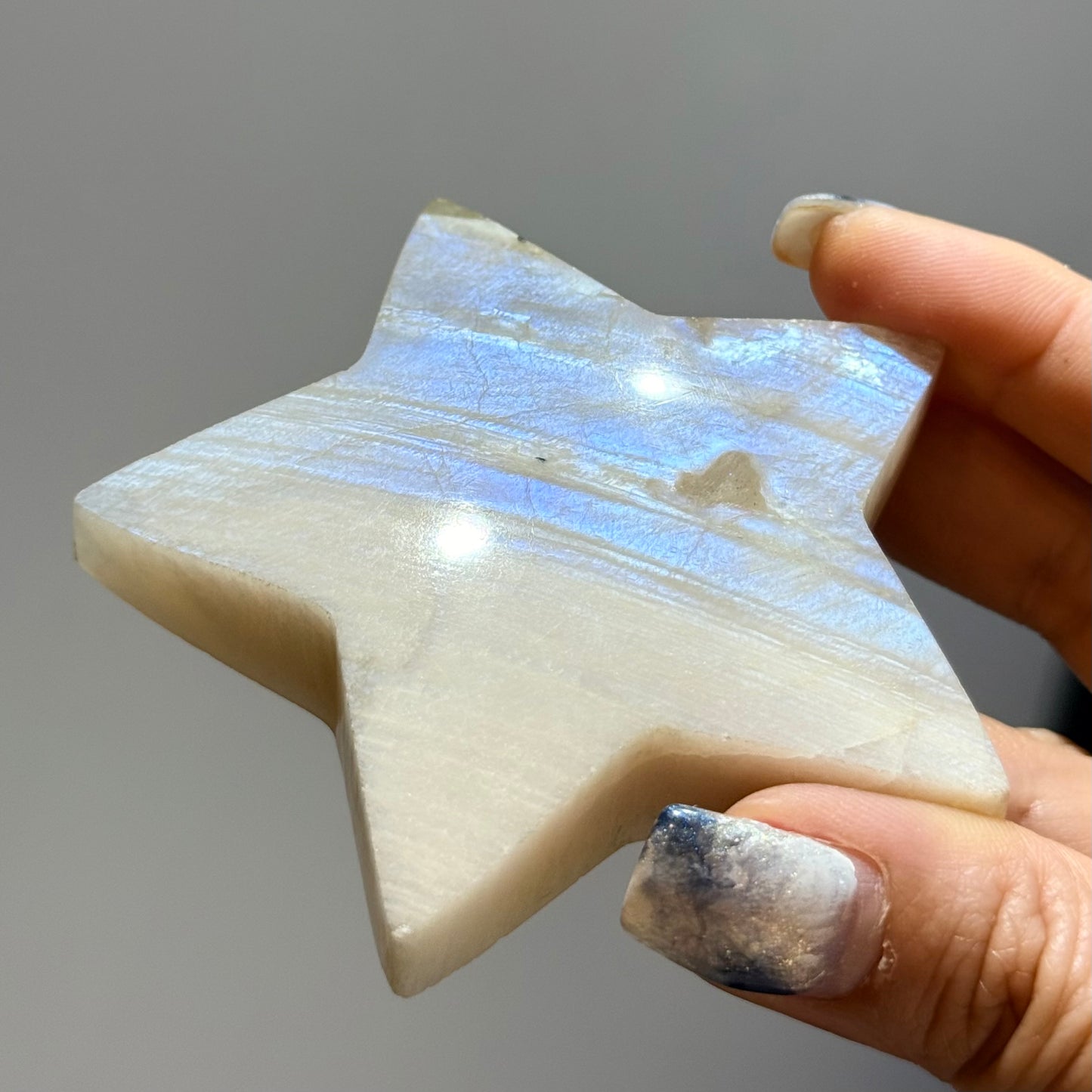 大陽石月亮石共生星星擺件