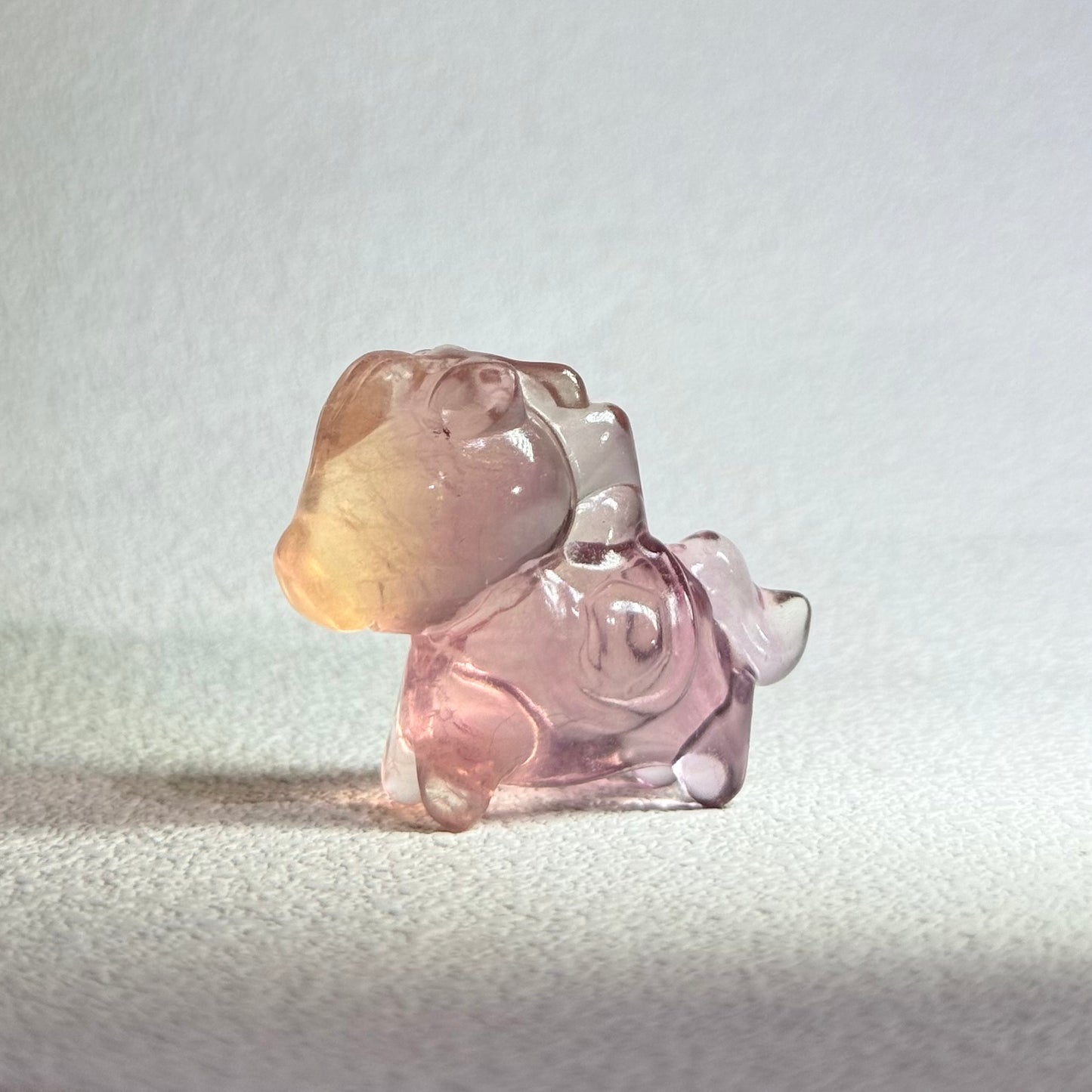 精品千層螢石小馬手工雕件｜天然千層螢石雕刻｜Fluorite Horse Carving｜智慧靈動・提昇專注・精品擺件