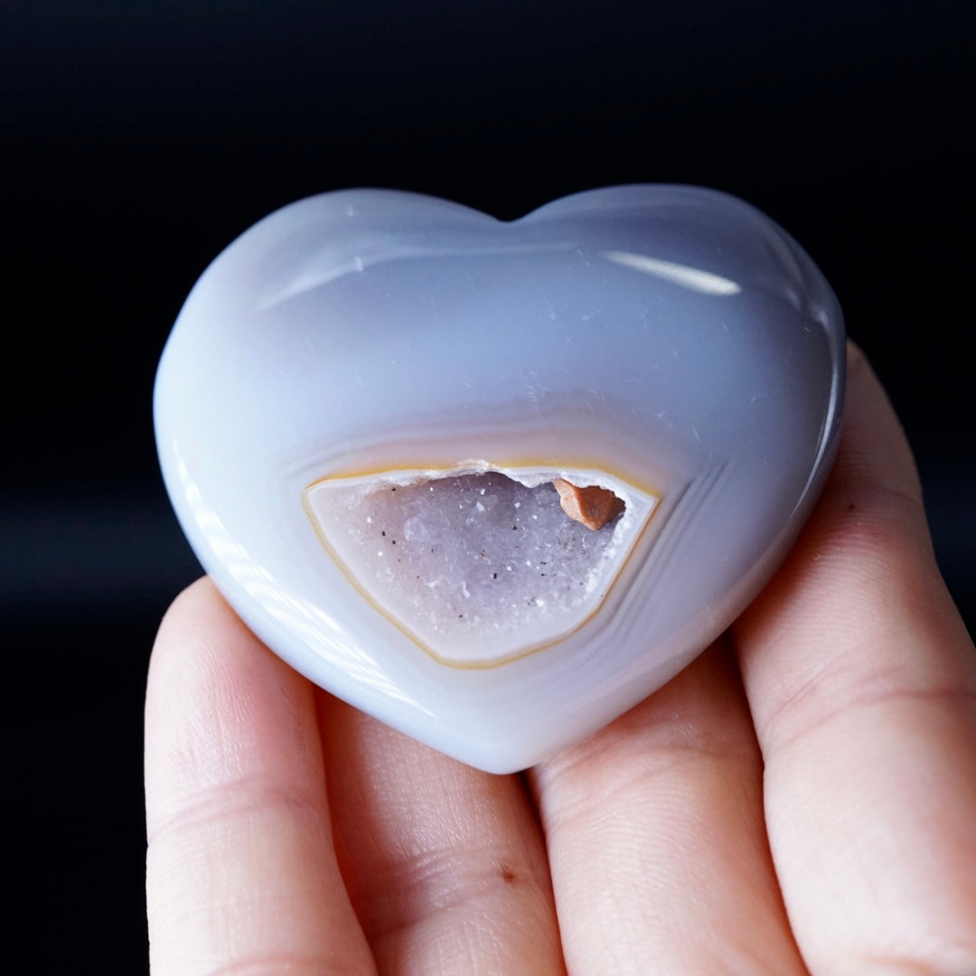 Agate Geode Heart