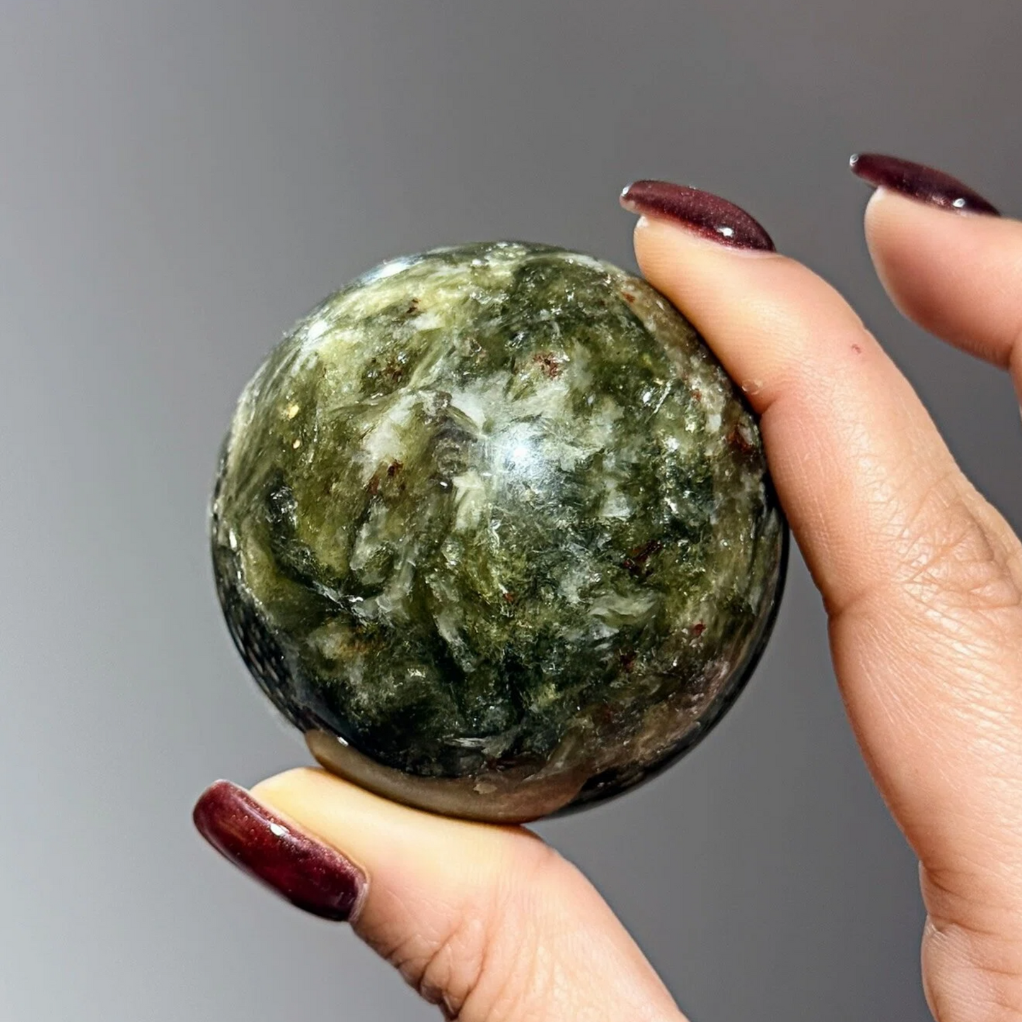 Green Dragon Crystal Sphere