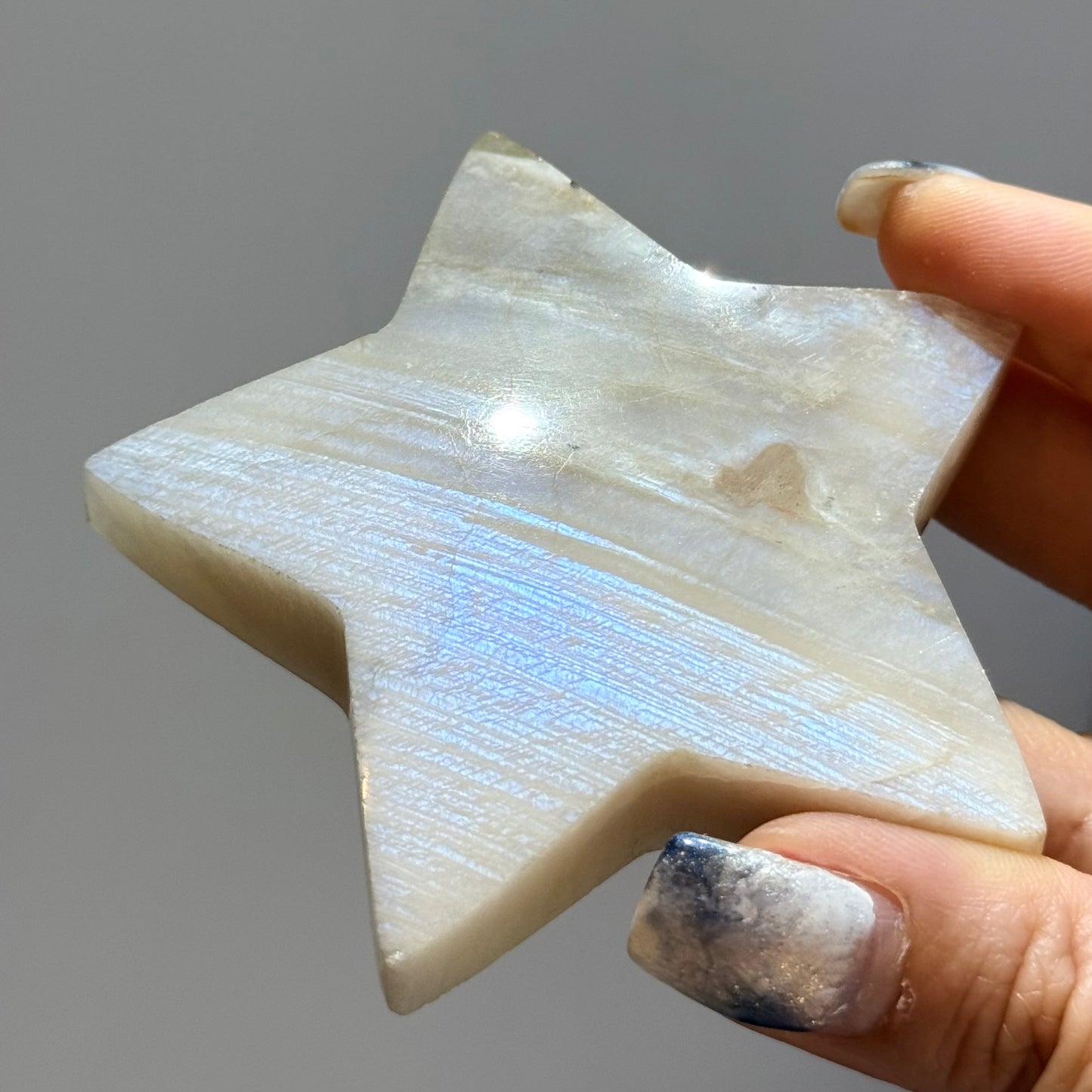 大陽石月亮石共生星星擺件