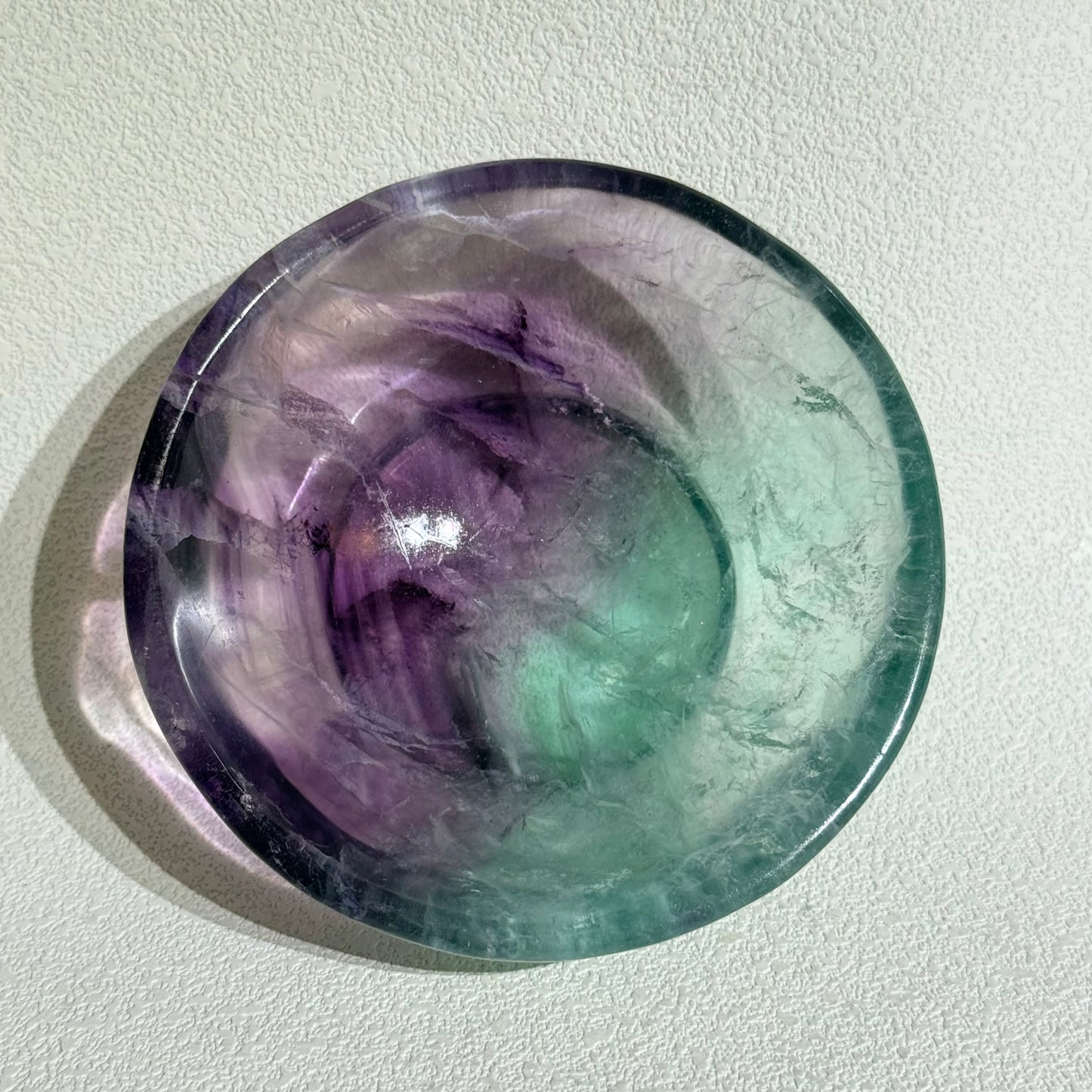 螢石碗-B款｜天然水晶消磁碗｜Fluorite Bowl｜淨化水晶・清理負能量・提升專注與清晰思緒