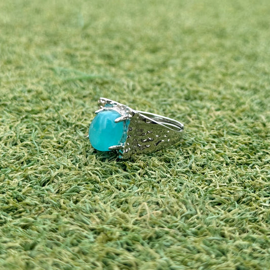 天河石戒指｜天然水晶戒指｜Amazonite Ring｜舒緩情緒・提升溝通・清新百搭