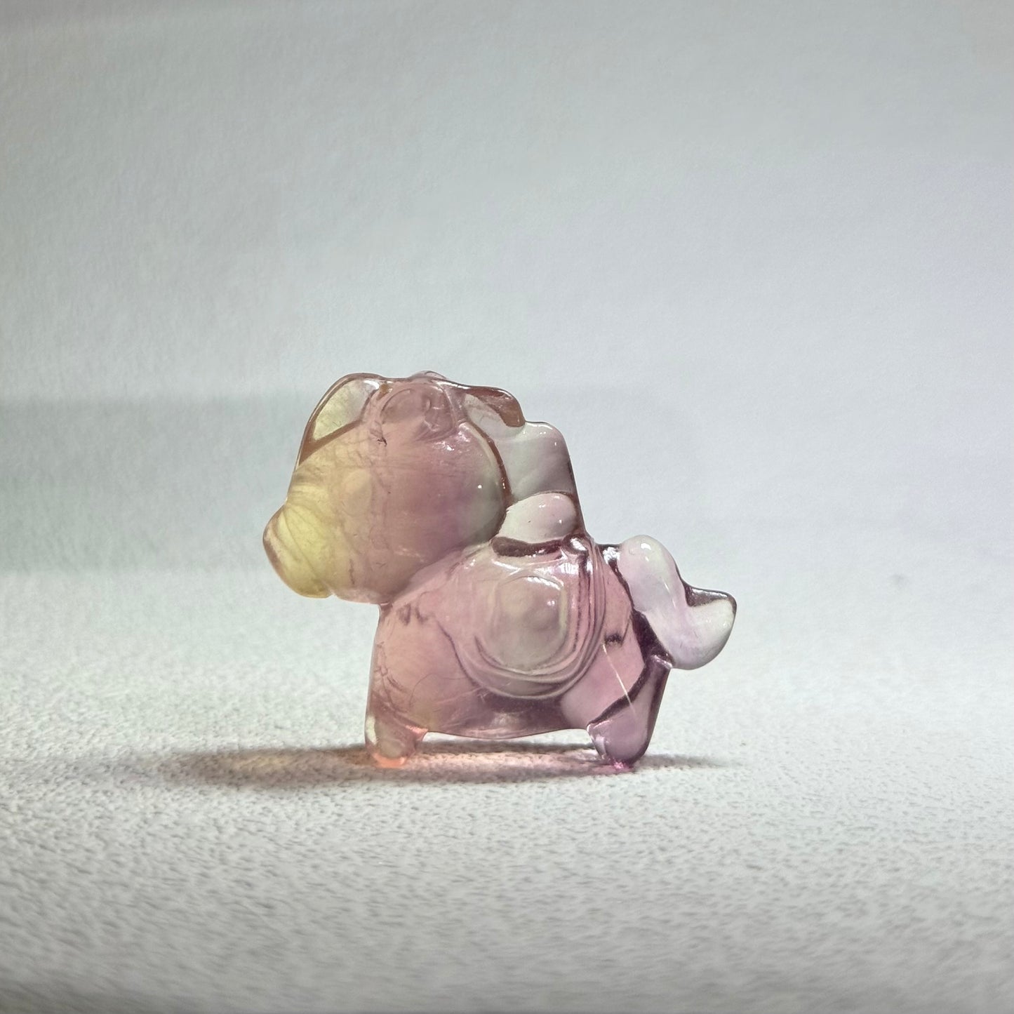 精品千層螢石小馬手工雕件｜天然千層螢石雕刻｜Fluorite Horse Carving｜智慧靈動・提昇專注・精品擺件