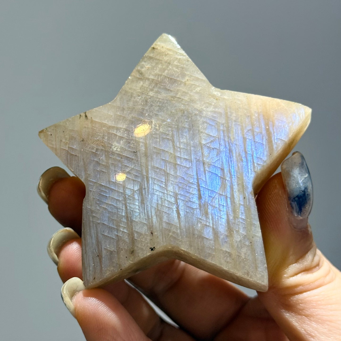 大陽石月亮石共生星星擺件