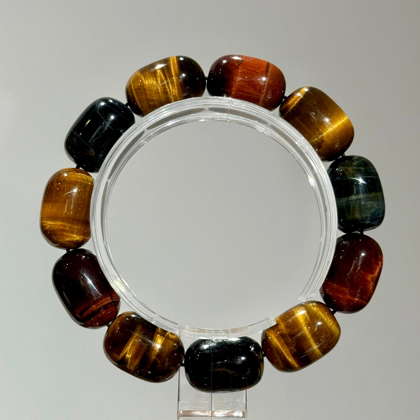 [ 男士水晶手串 ] 彩虎眼桶珠手串