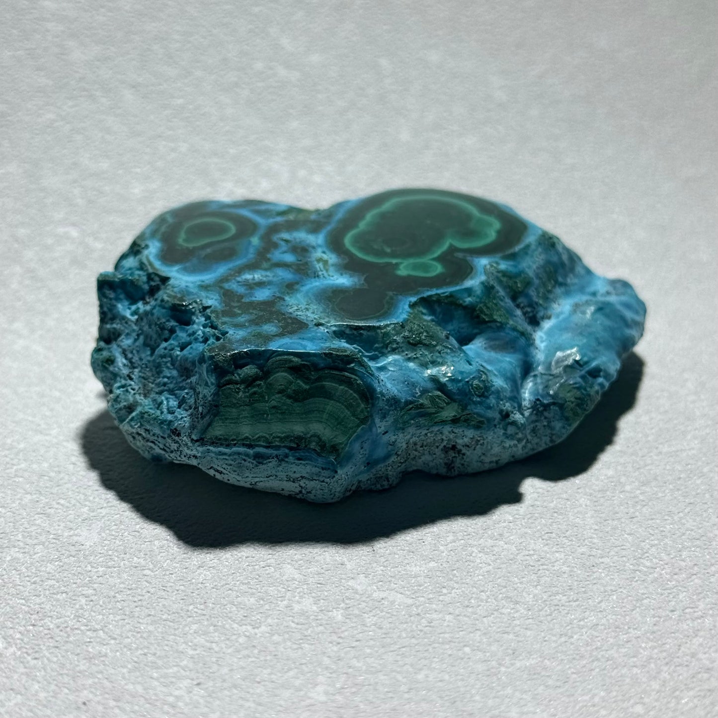 硅孔雀石原石｜天然礦石擺件｜Chrysocolla Raw Stone｜舒緩壓力・穩定情緒・溫柔療癒