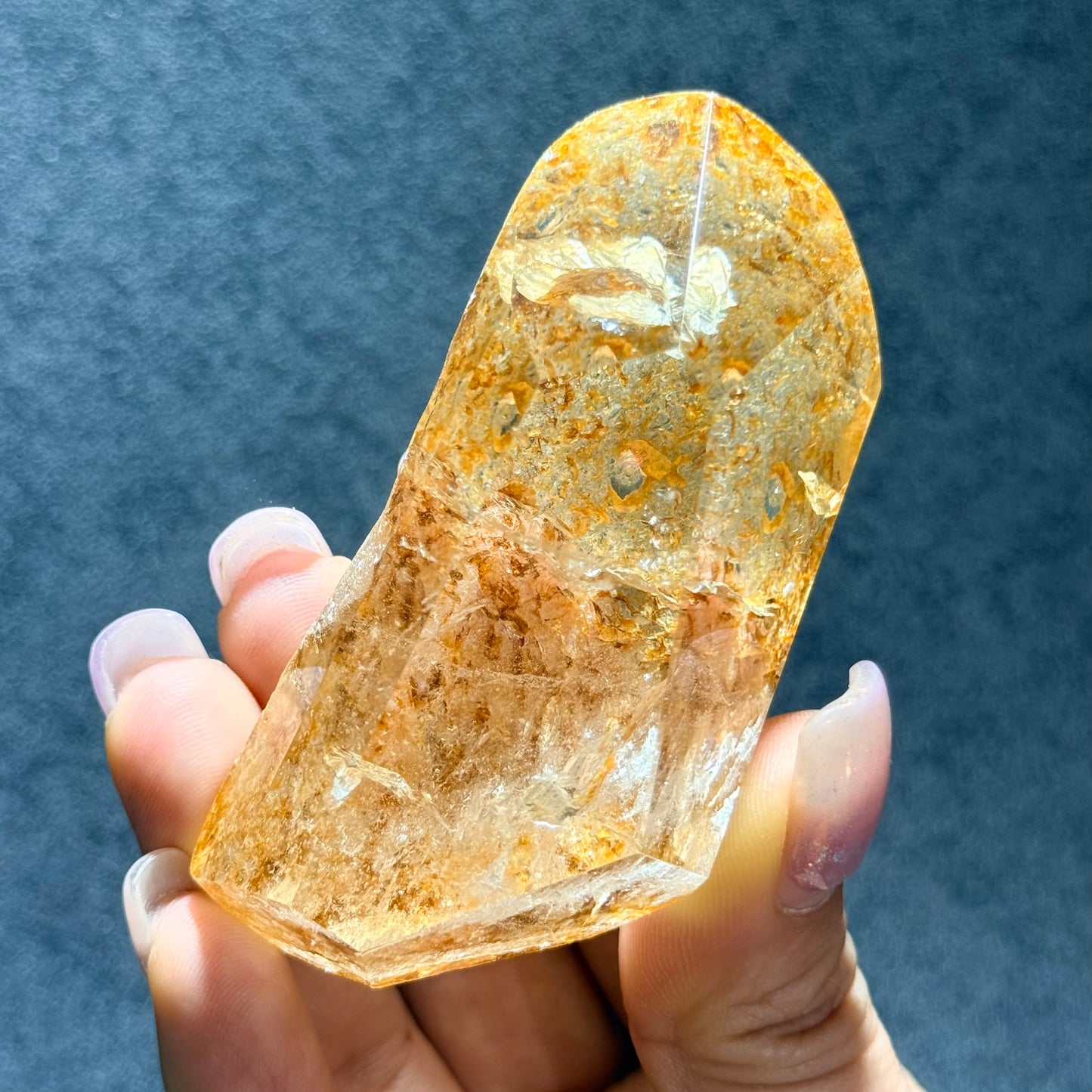 黃膠花隨形擺件｜天然水晶擺件｜Yellow Agate Flower Freeform｜陽光能量・招財聚氣・穩定心緒